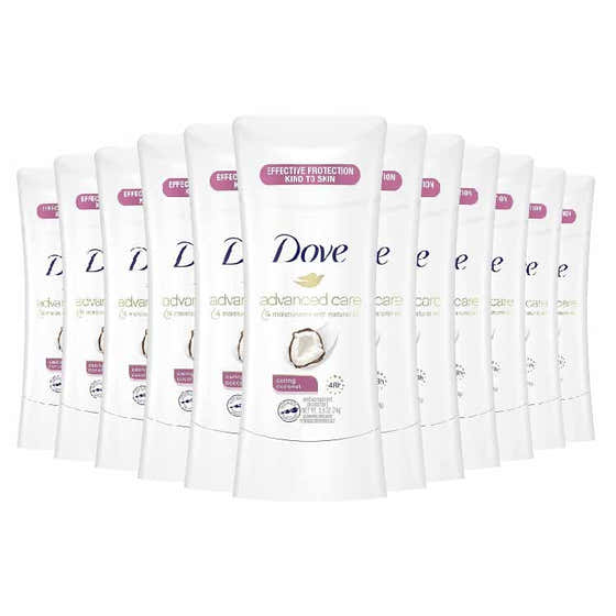 Dove Advanced Care Antiperspirant Deodorant Stick Caring Coconut - 2.6 Oz - 12 Pack | Dove - Dove