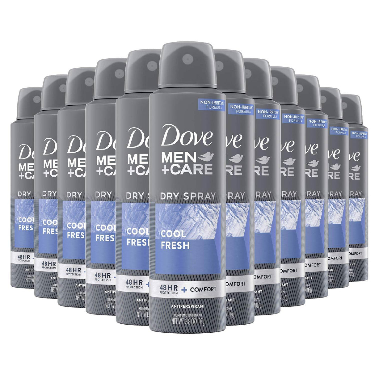 Dove Men Antiperspirant & Deodorant Dry Spray Cool Fresh - 3.8 oz - 12 Packs