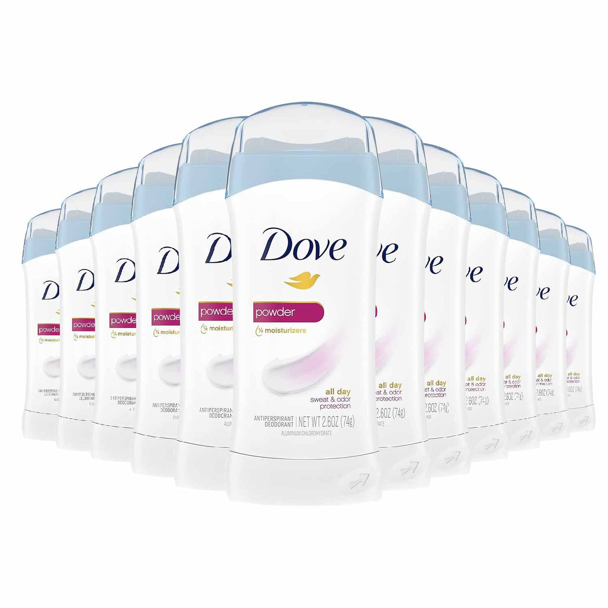Dove Powder Invisible Solid Anti-perspirant/ Deodorant  2.6 Oz - 12 Pack