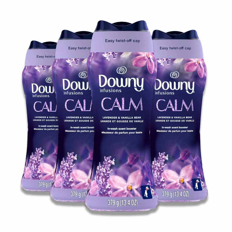 Downy - Infusions In-Wash Laundry Scent Booster Beads, Soothing Lavender and Vanilla Bean 13.4 oz - 4 Pack