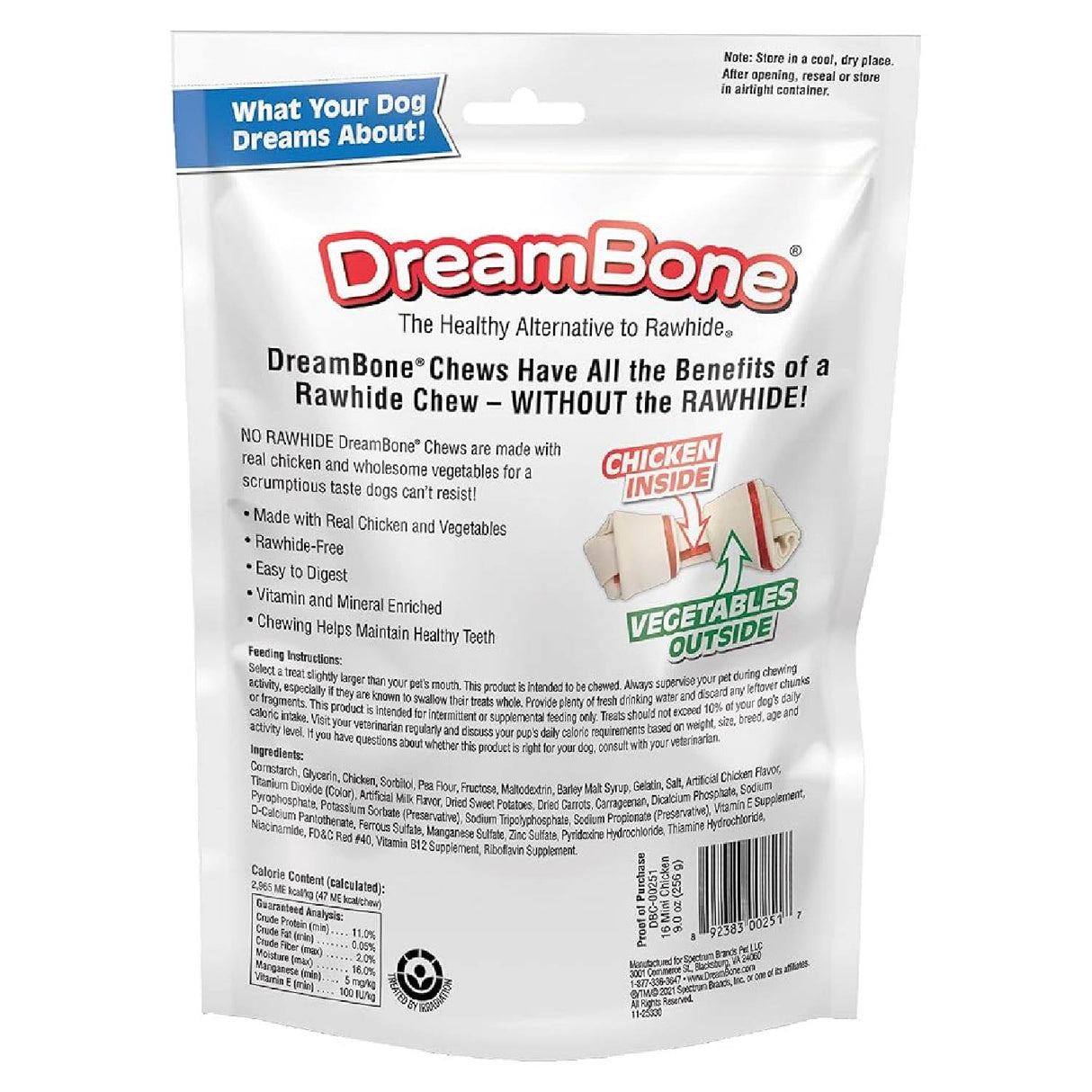 DreamBone - Mini Dog Chews, Chicken - 16 Ct - 24 Pack