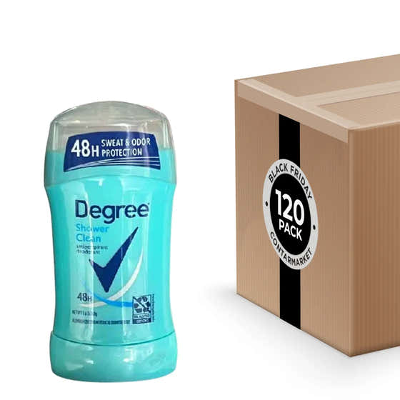 Degree Shower Clean Dry Protection Antiperspirant Deodorant Stick, 1.6 Oz - 120 Pack | Degree - Black Friday