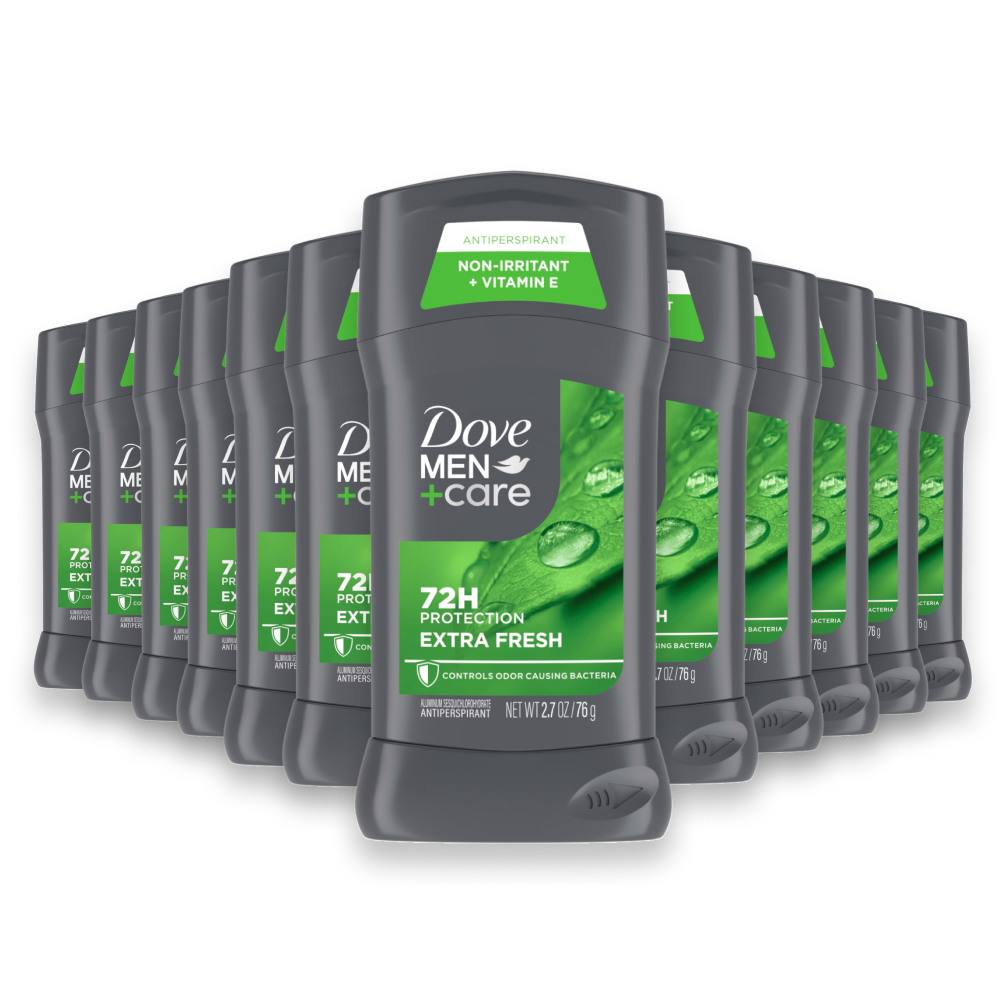 Dove - Men+Care Extra Fresh Antiperspirant Deodorant Stick  2.7 oz - 12 Pack