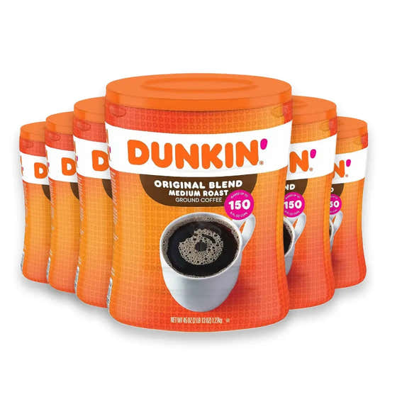 Dunkin' Donuts - Original Blend Ground Coffee, Medium Roast - 45 Oz - 6 Pack | Dunkin' - member5%