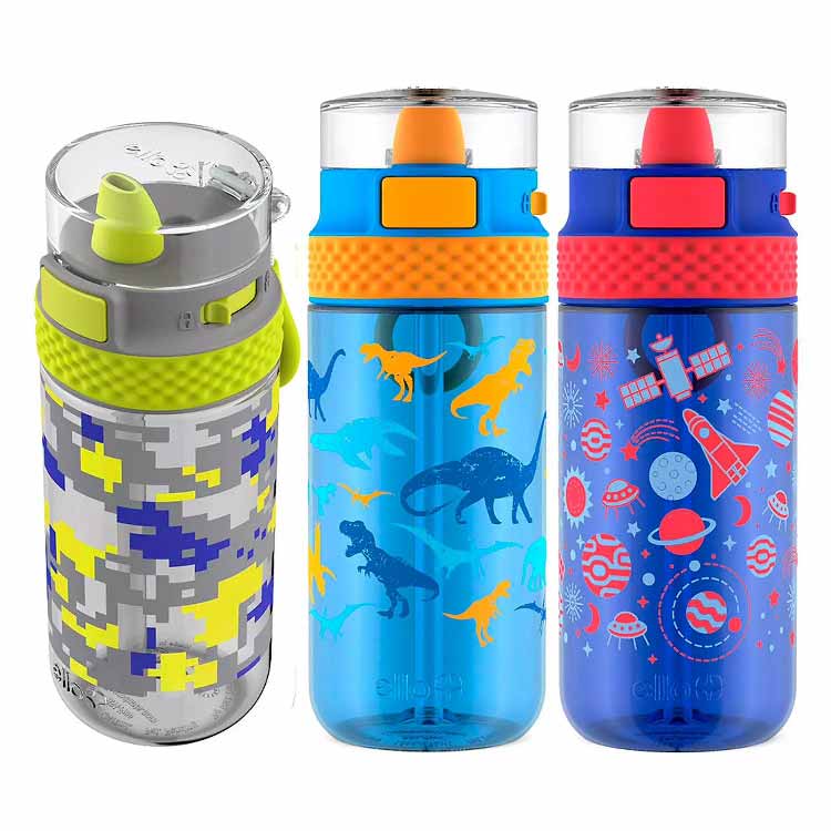 Ello Stratus 16oz Tritan Water Bottle, Assorted Colors - 3 Pack - 16 Oz