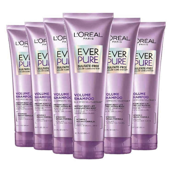 L'Oreal - Paris EverPure Sulfate Free Volume Shampoo For Fine Hair - 8.5 Oz - 6 Pack | L'oreal - Shampoo & Con...
