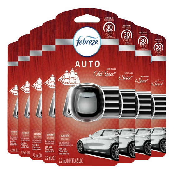 Febreze Car Vent Clip, Original Old Spice Scent - 2.2ml - 1 ct - 8 Pack | Febreze - Household - Wholesale
