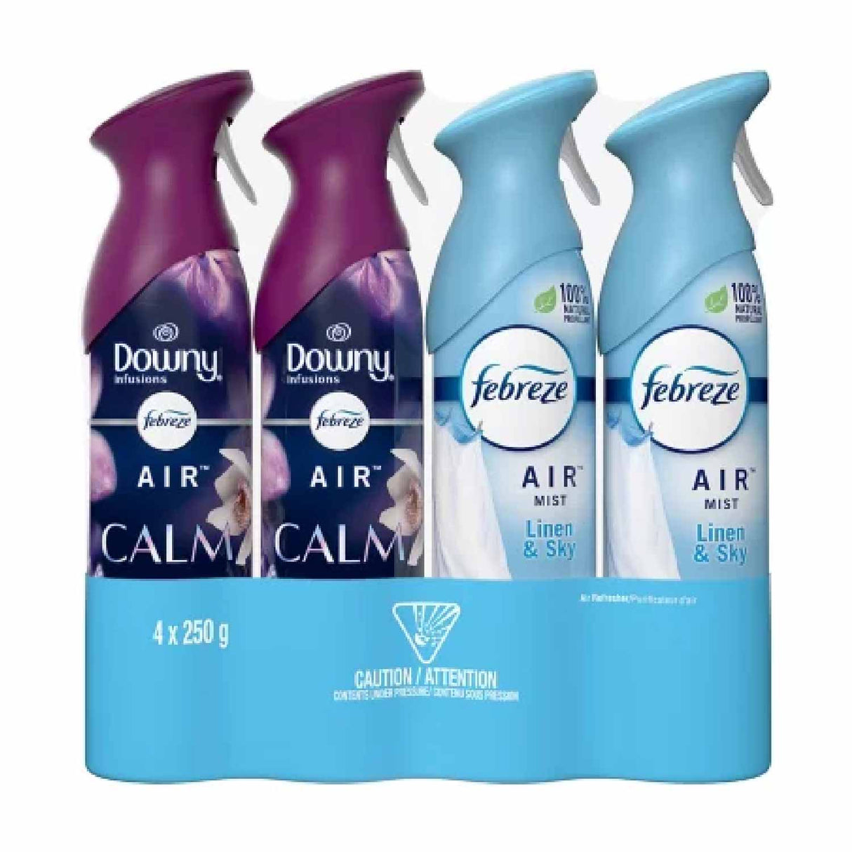 Febreze -  Air Effects Air Freshener, Linen & Sky + Downy Calm - 8.8 Oz - 4 Pack