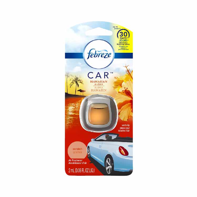 Febreze Car Freshener, Hawaiian Aloha - 200 Pack