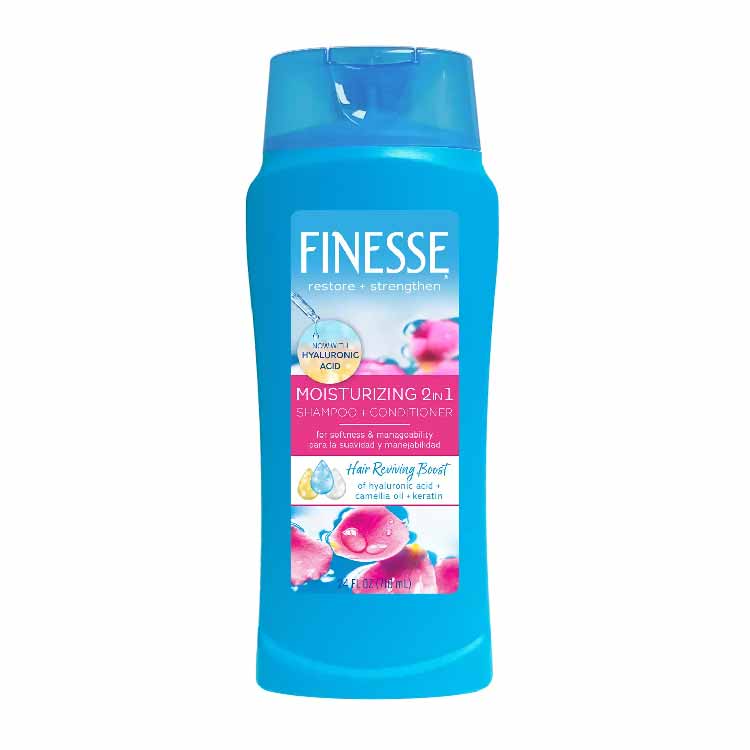 Finesse Restore + Strengthen 2-in-1 Shampoo & Conditioner - 13 oz Bottles, 6 Pack