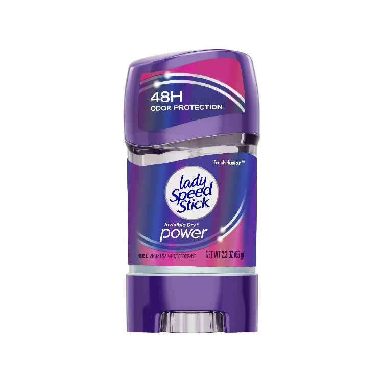 Lady Speed Stick Invisible Dry Antiperspirant & Deodorant, Fresh Fusion - 2.3 oz - 240 Pack
