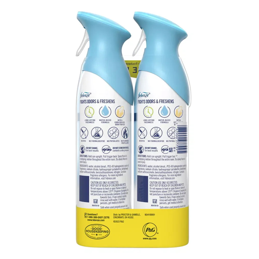 Febreze - Air Freshener, Linen & Sky Scent, Twin Pack - 8.8 Oz - 3 Pack
