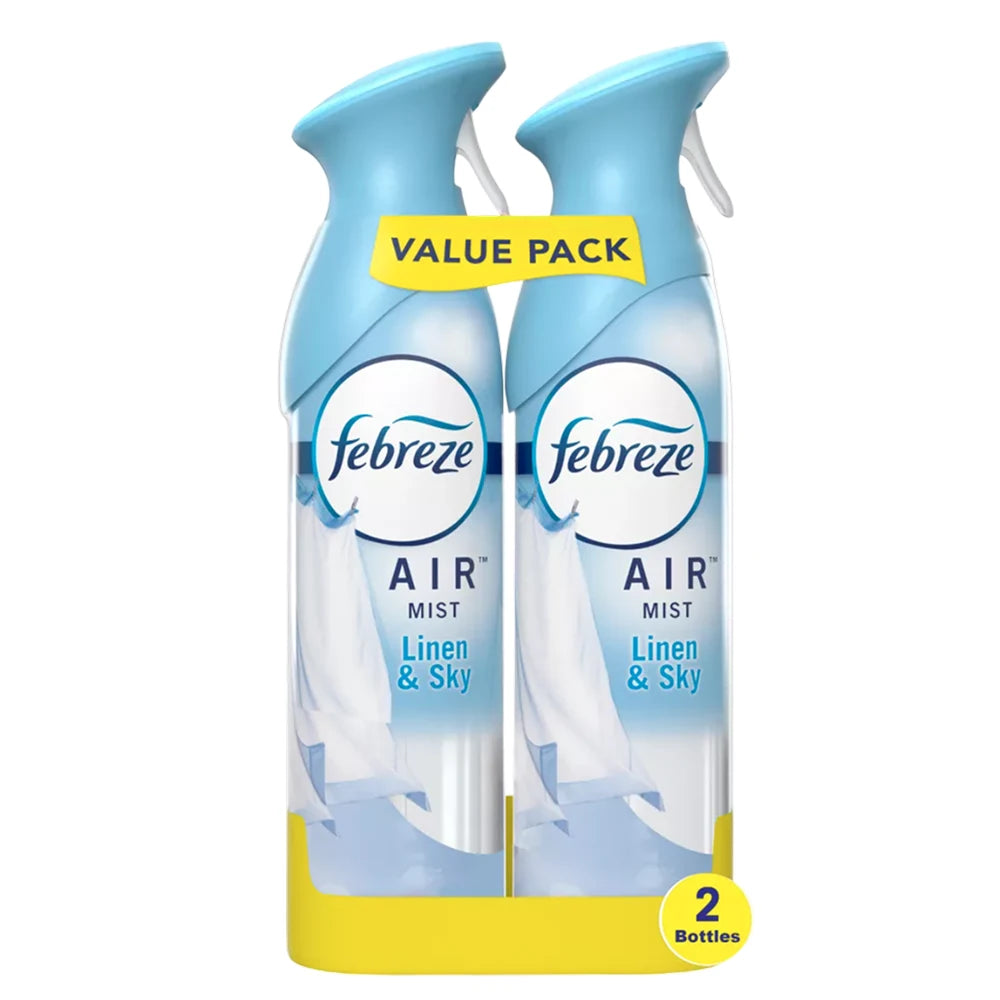 Febreze - Air Freshener, Linen & Sky Scent, Twin Pack - 8.8 Oz - 3 Pack