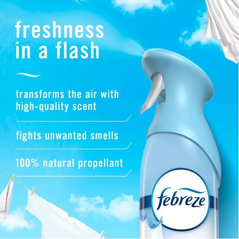 Febreze - Air Freshener, Linen & Sky Scent, Twin Pack - 8.8 Oz - 3 Pack