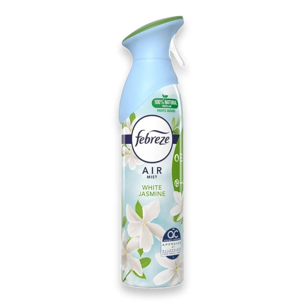 Febreze - Air Mist Freshener Spray, White Jasmine - 300 ml / 10.14 oz - 6 Pack