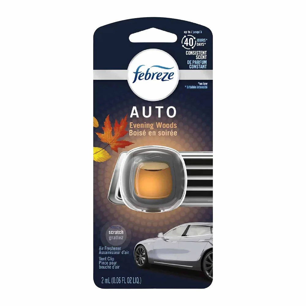 Febreze Car Vent Clip - Evening Woods, 2ml - 1ct - 40 Pack