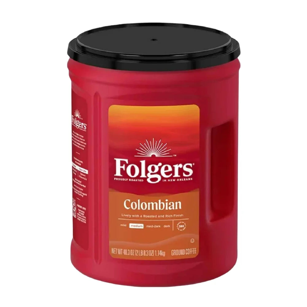 Folgers - 100% Medium Roast Ground Colombian Coffee - 40.3 Oz - 6 Pack
