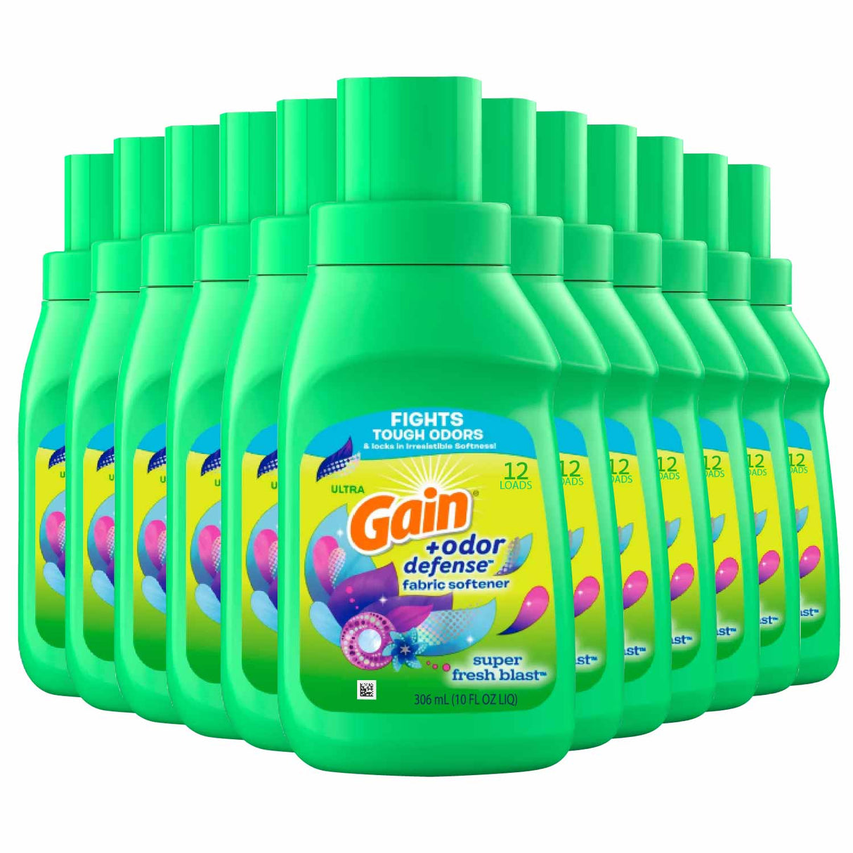 Gain Fabric Softener Super Fresh Blast - 10oz - 12 Pack