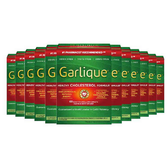 Garlique - Standardized Dietary Supplement Caplets  Tablets 60 Ct - 24 Pack | Garlique - Nutrition Supplements Wholesale