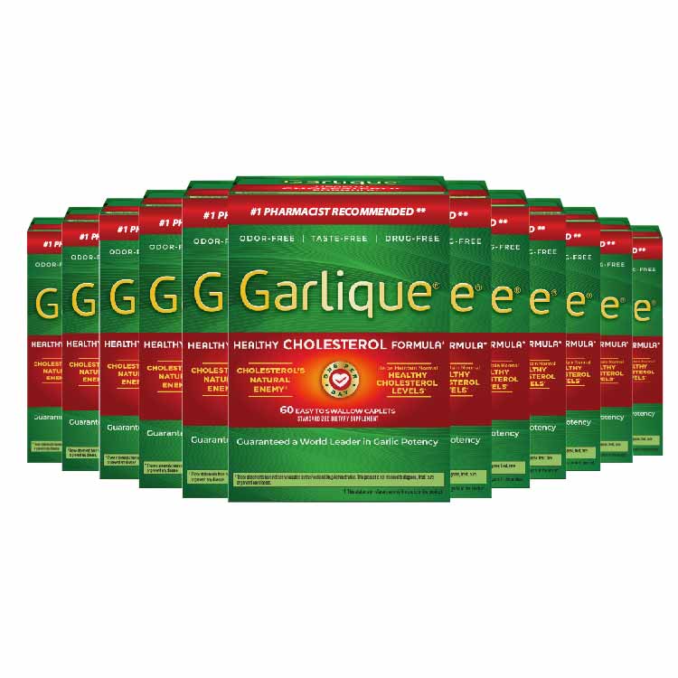 Garlique - Standardized Dietary Supplement Caplets Tablets 60 Ct - 24 Pack