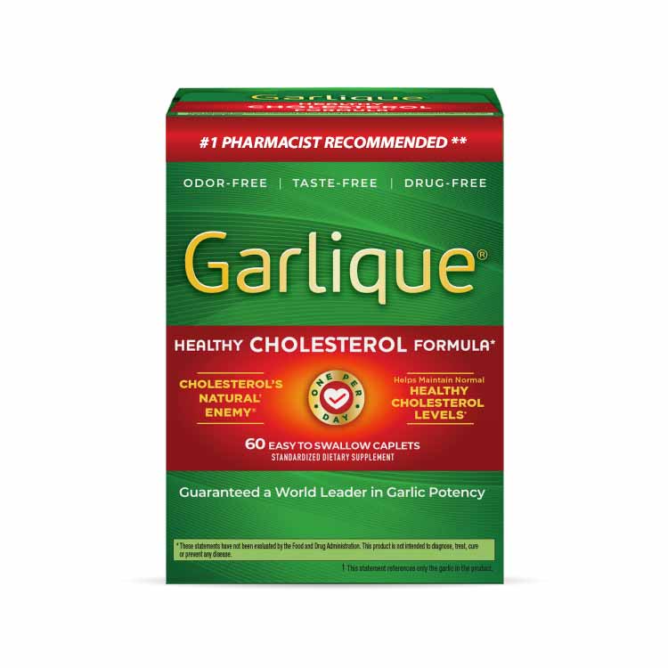 Garlique - Standardized Dietary Supplement Caplets Tablets 60 Ct - 3 Pack