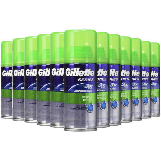 Gillette Series Shave Sensitive Skin Gel - 2.5 oz ea - 24 Pack | Gillette - Travel Wholesale