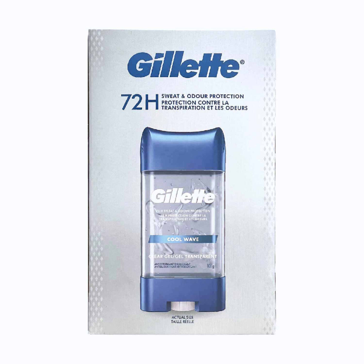 Gillette - Anti-perspirant & Deodorant Clear Gel, Cool Wave - 3.8 Oz - 5 Pack