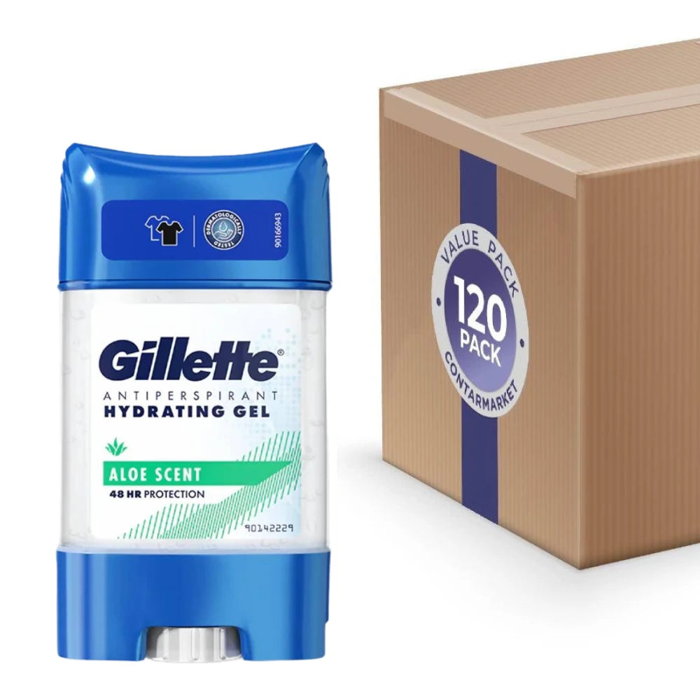 Gillette - Antiperspirant Hydrating Gel Aloe Scent 48H Protection - 70ml - 120 Pack