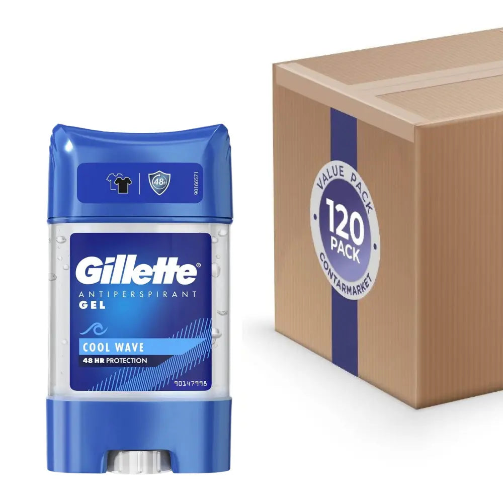 Gillette - Antiperspirant Gel, Cool Wave 70 ml/ 2.36 fl oz - 120 Pack