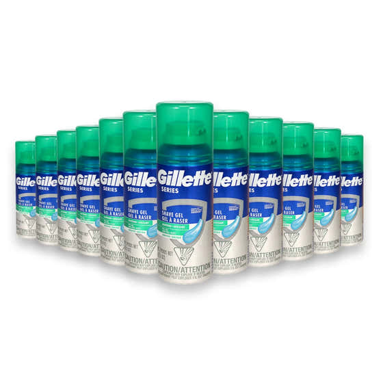 Gillette Series Shave Sensitive Skin Gel - 2.5 oz ea - 24 Pack | Gillette - Travel Wholesale