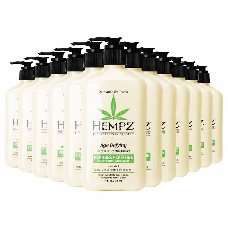 Hempz - Age Defying Herbal Body Moisturizer with Pump - 17 Oz - 12 Pack