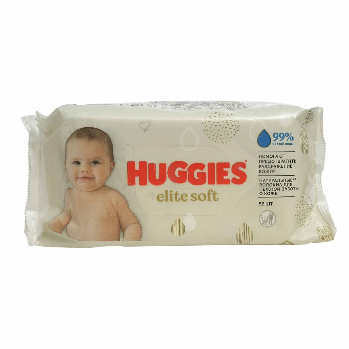 Huggies - Elite Soft Wet, Baby Wipes - 56 Count - 10 Pack