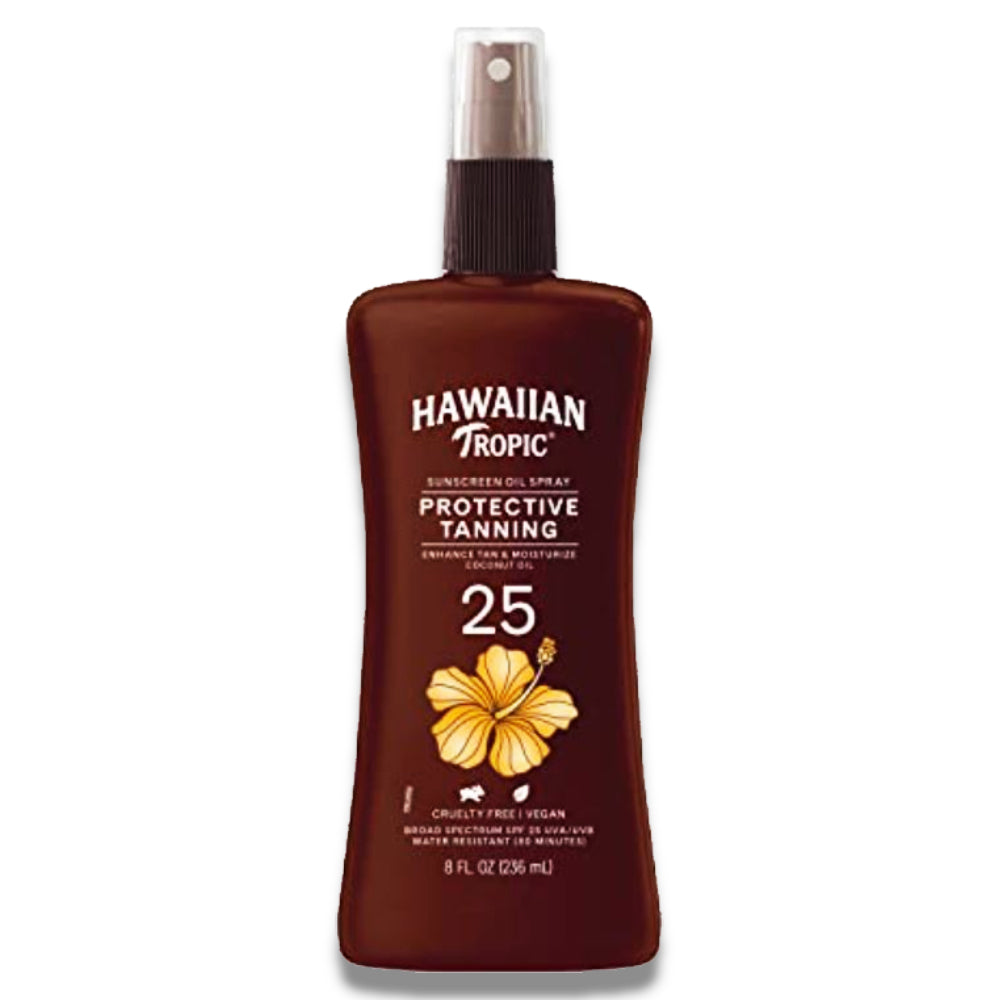Hawaiian Tropic Island Tanning Coconut Oil SPF 25 - 8 oz - 12 Pack Contarmarket