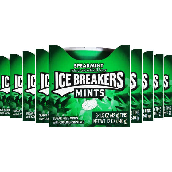 Ice Breakers - Sugar Free Mints, Spearmint 8 ct - 24 Pack - ( 192 ct ) | Ice Breakers - Candy & Chocolate Wholesale