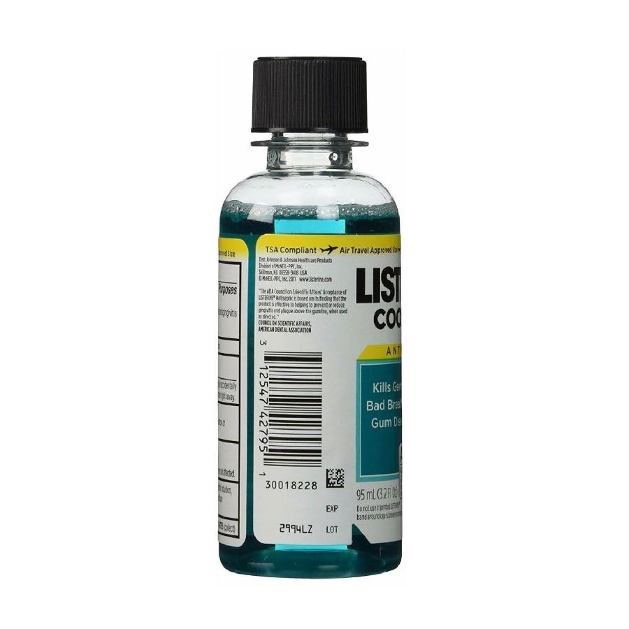 Listerine Cool Mint Mouthwash 3.2 oz - 24 Pack - Travel Size