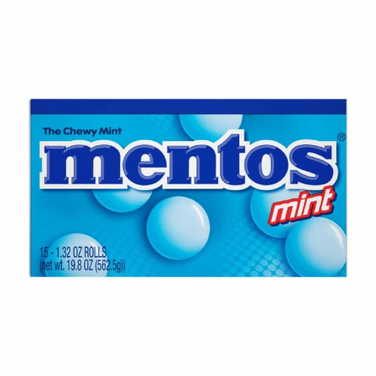 Mentos Chewy Mint Rolls – 1.32 oz (Pack of 15) Wholesale Fresh Mint Candy
