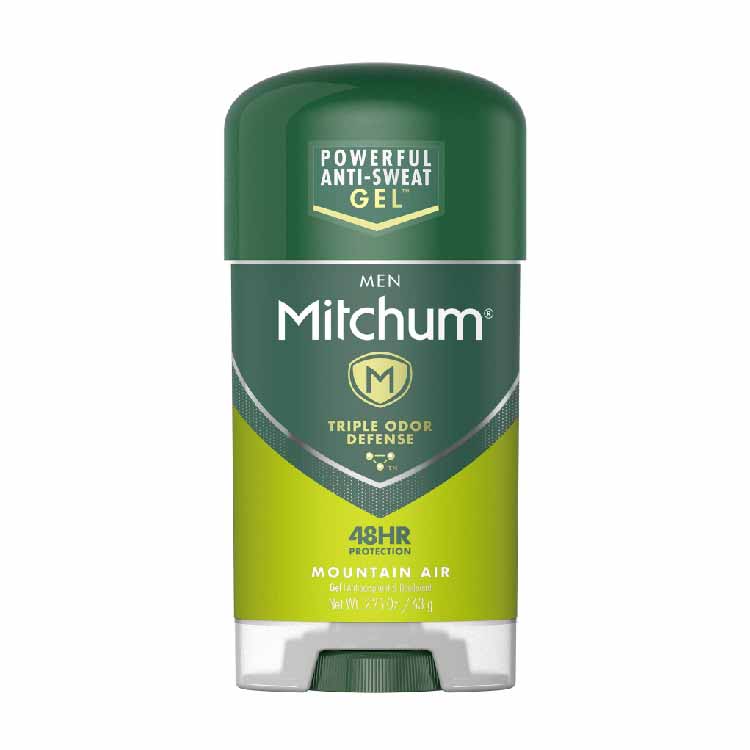 Mitchum Men Clear Gel Antiperspirant Deodorant, Mountain Air  2.25 oz - 24 Pack