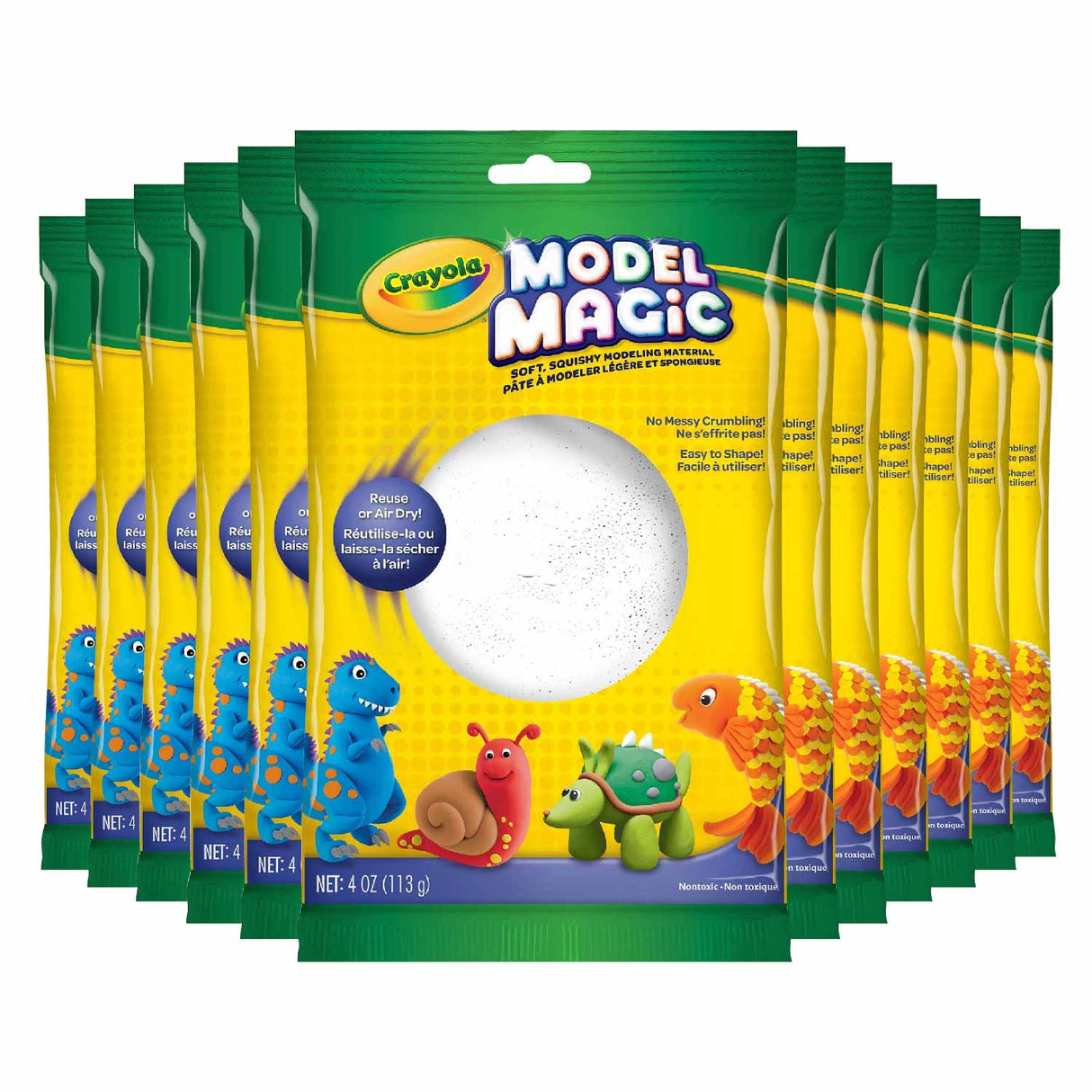Crayola - Model Magic, White - 4 Oz - 12 Pack
