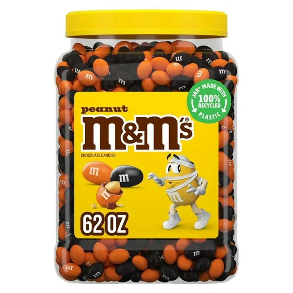 M&M'S - Peanut Milk Chocolate Halloween Candy - 62 Oz - 6 Pack