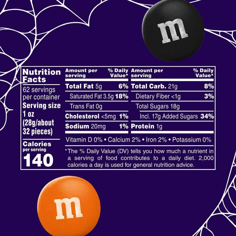 M&M'S - Milk Chocolate Halloween Candy - 62 Oz - 6 Pack
