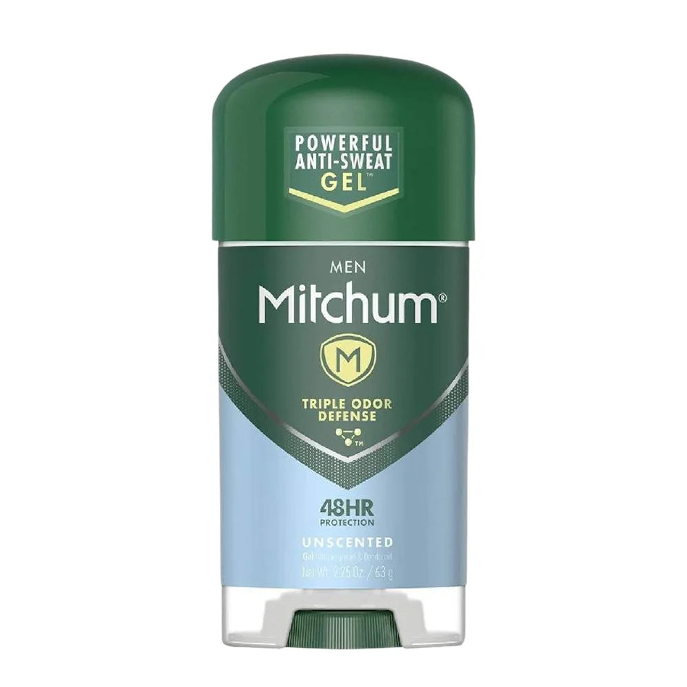 Mitchum Men Clear Gel Antiperspirant Deodorant, Unscented - 2.25 Oz - 240 Pack