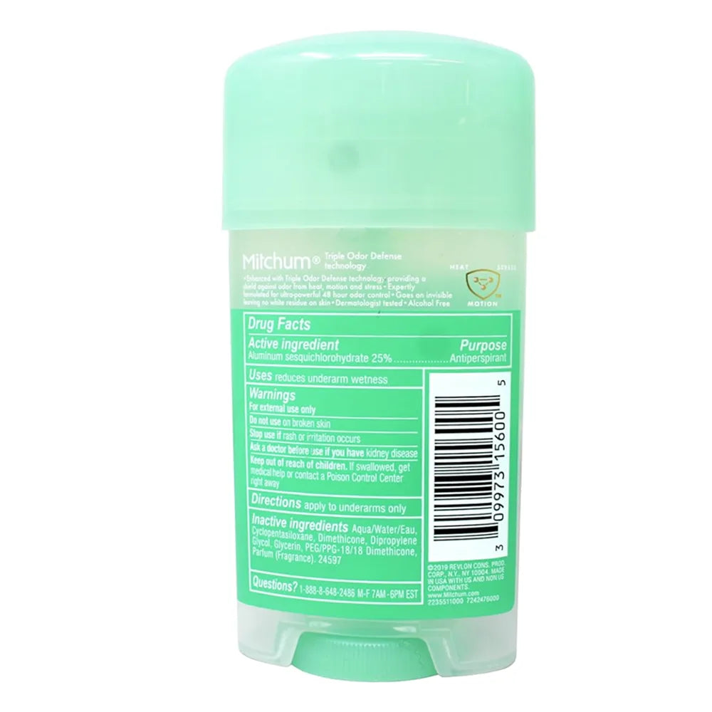Mitchum Women Gel Antiperspirant Deodorant, Powder Fresh - 2.25 Oz - 24 Pack