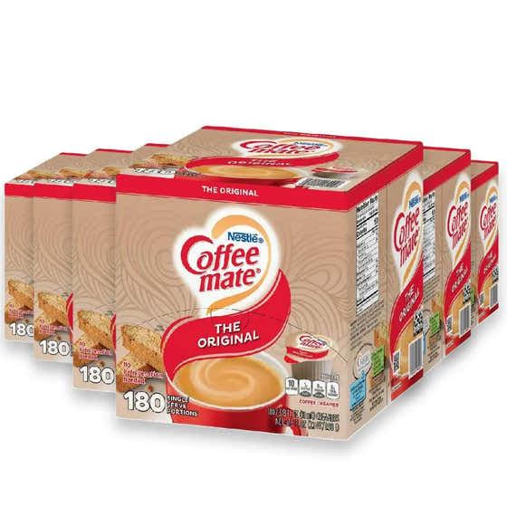 Nestle - Coffee-mate Coffee Creamer Singles, Original - 180 Ct - 6 Pack | Contarmarket - member5%