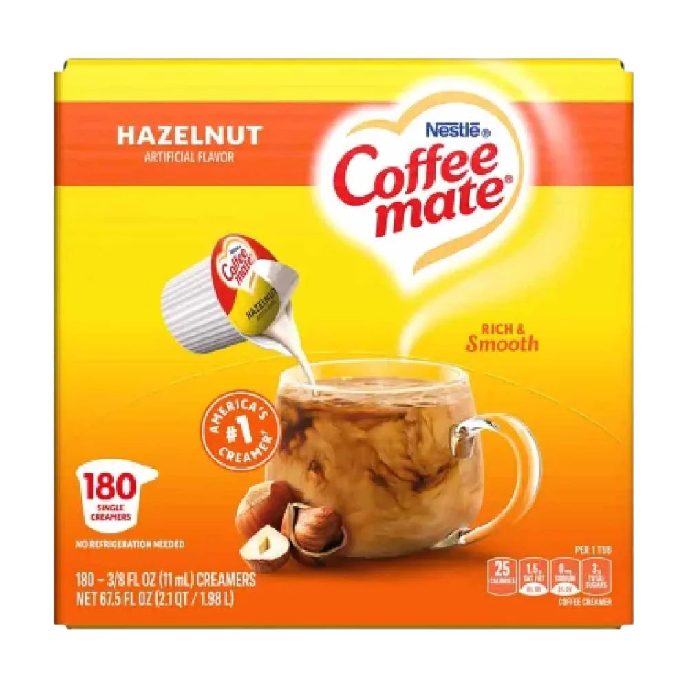 Coffee-mate - Creamer, Hazelnut - 180 Count Ea - 6 Pack