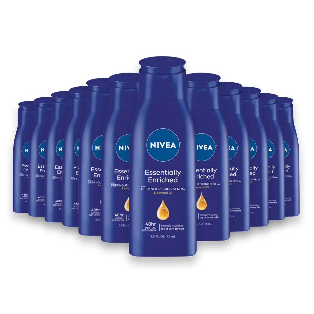 Nivea - Essentially Enriched Body Lotion for Dry SkinFresh - 2.5 Oz - 24 Pack