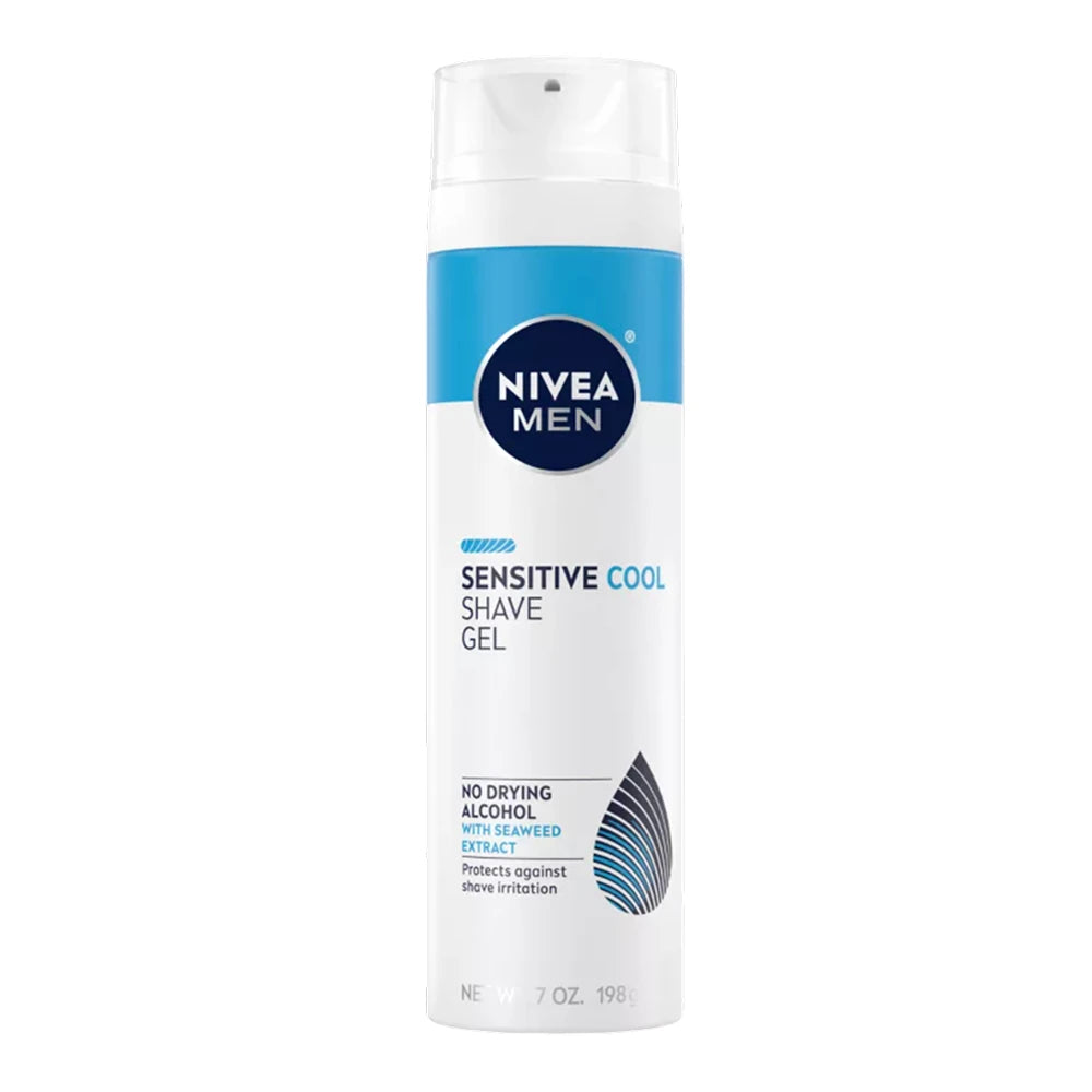 Nivea - Men Cooling Shaving Gel, Sensitive Skin - 7 Oz - 12 Pack