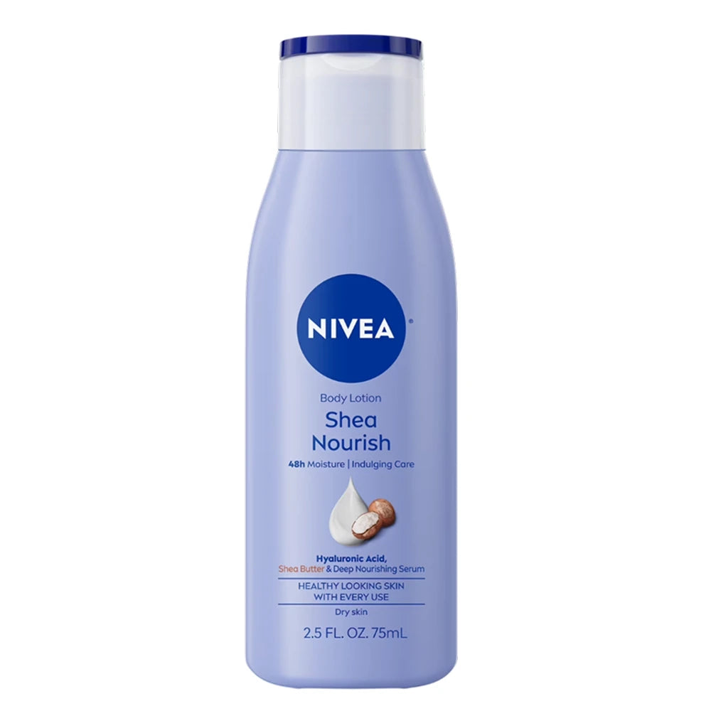 Nivea - Shea Nourish Dry Skin Body Lotion With Shea Butter - 2.5 Oz - 15 Pack