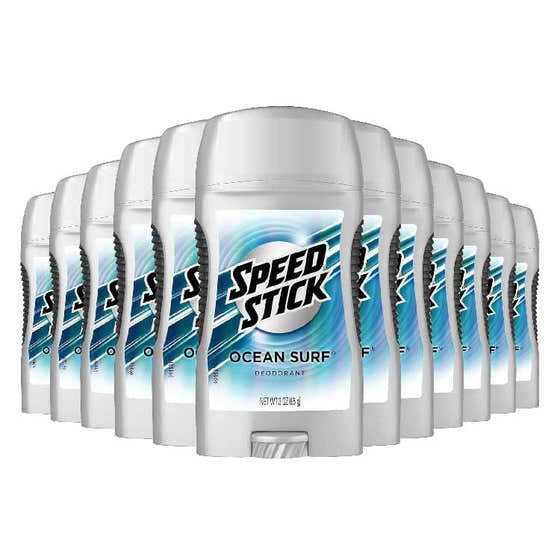 Speed Stick  Antiperspirant Deodorant, Ocean Surf - 3.0 oz - 12 Pack | speed stick - member5%