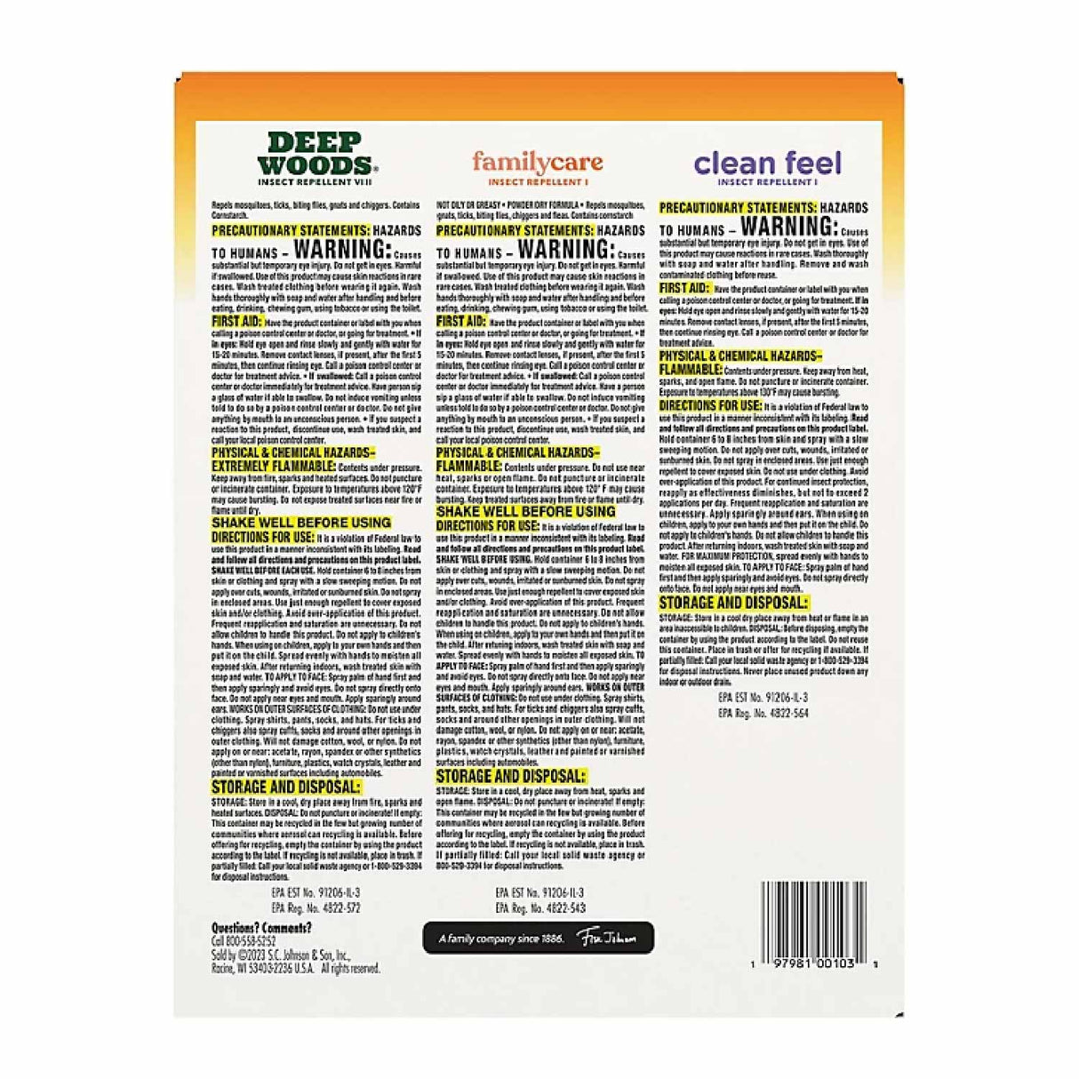 OFF! Mixed Travel Size Bundle - 3pk