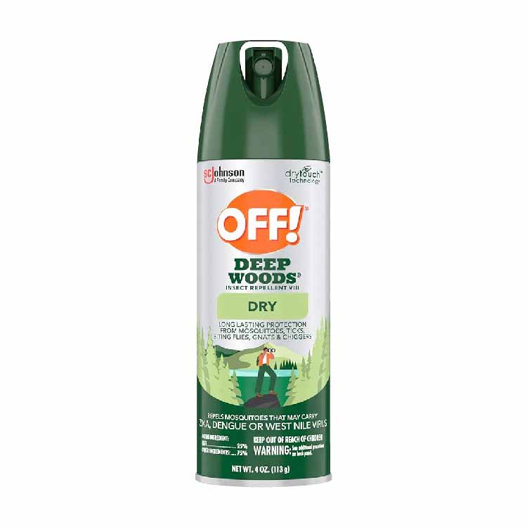 OFF! - Aerosol Deep Woods Dry Insect Repellent - 4 Oz - 12 Pack